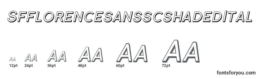 SfflorencesansscshadedItal Font Sizes