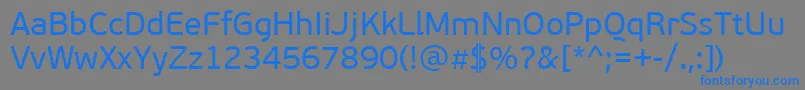 PfbeausansproRegular Font – Blue Fonts on Gray Background