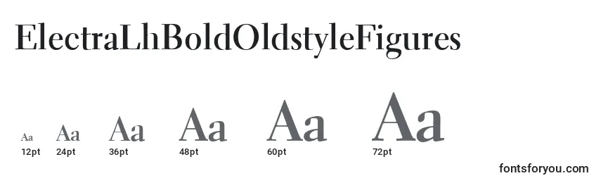 ElectraLhBoldOldstyleFigures Font Sizes