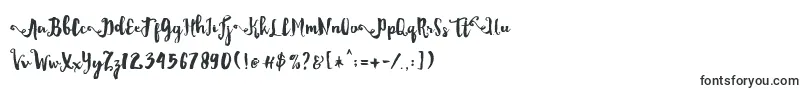 フォントDality – 筆で書かれたフォント