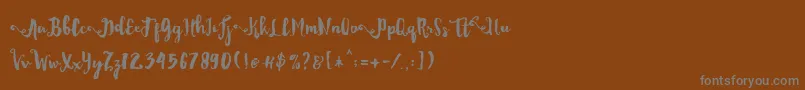 Шрифт Dality – серые шрифты на коричневом фоне