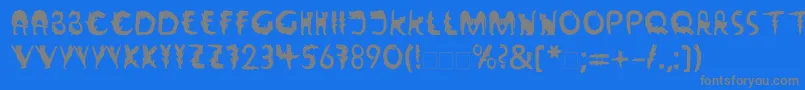 Шрифт LinotypeWildfont – серые шрифты на синем фоне