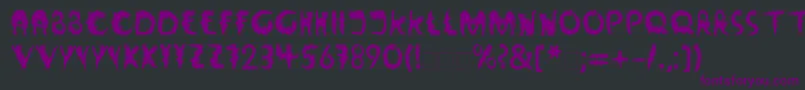 LinotypeWildfont Font – Purple Fonts on Black Background