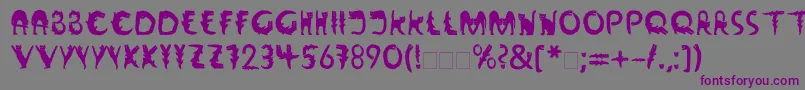 LinotypeWildfont Font – Purple Fonts on Gray Background