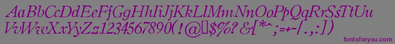 Oldsih Font – Purple Fonts on Gray Background