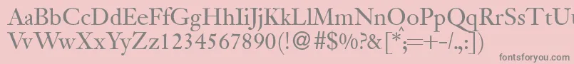JanadbNormal Font – Gray Fonts on Pink Background