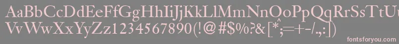 JanadbNormal Font – Pink Fonts on Gray Background