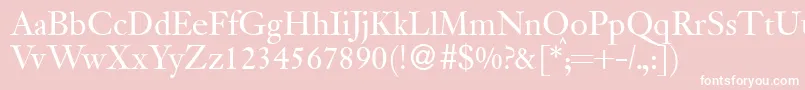 JanadbNormal Font – White Fonts on Pink Background