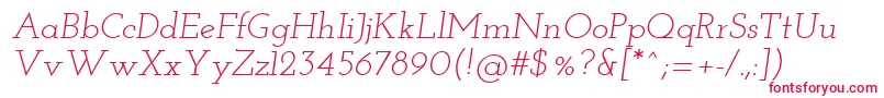 JosefinSlabItalic Font – Red Fonts