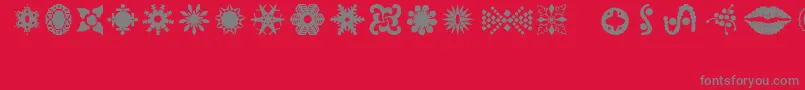 fuente Moes – Fuentes Grises Sobre Fondo Rojo