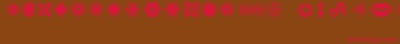 Moes Font – Red Fonts on Brown Background