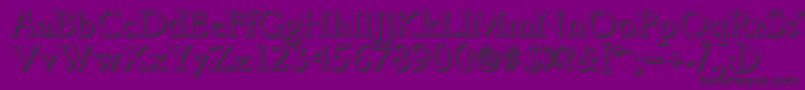 GouditashadowMediumRegular Font – Black Fonts on Purple Background