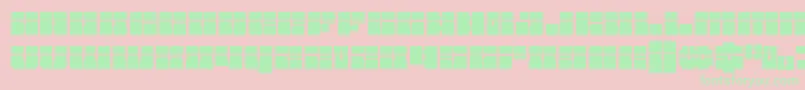 Starnurserylaser Font – Green Fonts on Pink Background