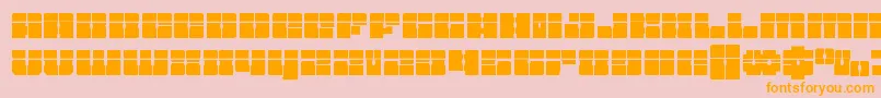 Starnurserylaser Font – Orange Fonts on Pink Background