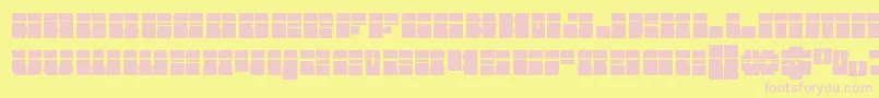 Starnurserylaser Font – Pink Fonts on Yellow Background