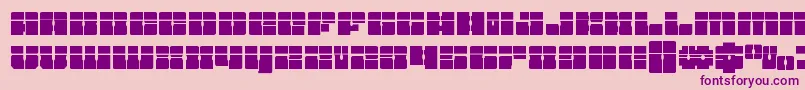 Starnurserylaser Font – Purple Fonts on Pink Background