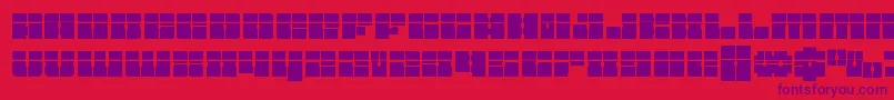 Starnurserylaser Font – Purple Fonts on Red Background