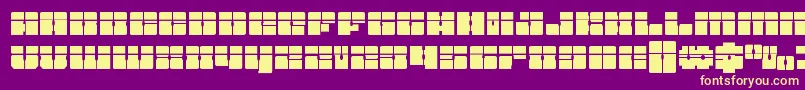 Starnurserylaser Font – Yellow Fonts on Purple Background