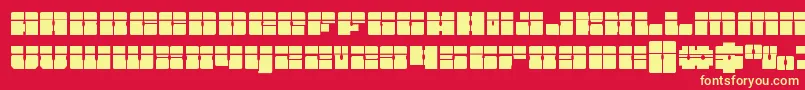 Starnurserylaser Font – Yellow Fonts on Red Background