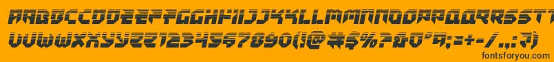Tokyodrifterhalf Font – Black Fonts on Orange Background