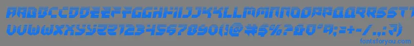 Tokyodrifterhalf Font – Blue Fonts on Gray Background