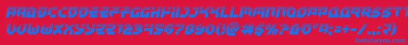 Tokyodrifterhalf Font – Blue Fonts on Red Background