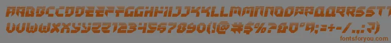 Tokyodrifterhalf Font – Brown Fonts on Gray Background