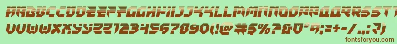 Tokyodrifterhalf Font – Brown Fonts on Green Background