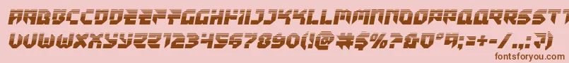Tokyodrifterhalf Font – Brown Fonts on Pink Background