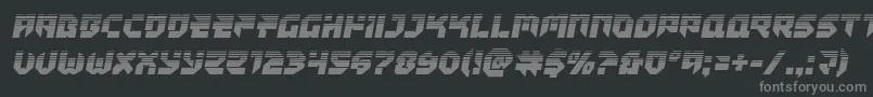 Tokyodrifterhalf Font – Gray Fonts on Black Background