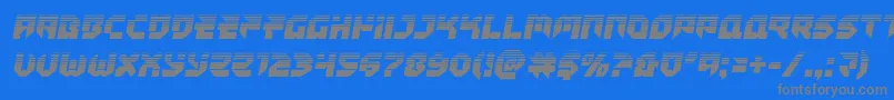 Tokyodrifterhalf Font – Gray Fonts on Blue Background