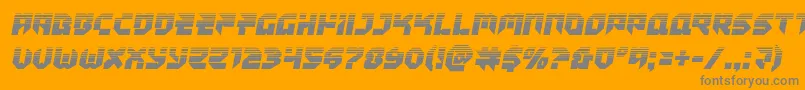 Tokyodrifterhalf Font – Gray Fonts on Orange Background