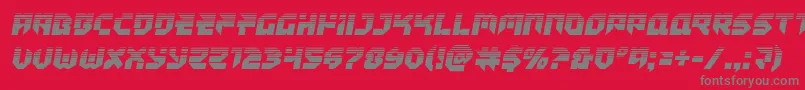 Tokyodrifterhalf Font – Gray Fonts on Red Background