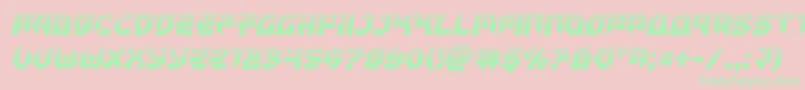 Tokyodrifterhalf Font – Green Fonts on Pink Background
