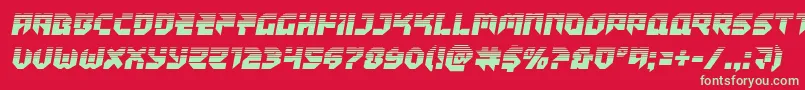 Tokyodrifterhalf Font – Green Fonts on Red Background