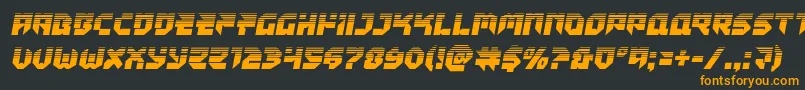 Tokyodrifterhalf Font – Orange Fonts on Black Background