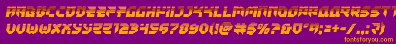 Tokyodrifterhalf Font – Orange Fonts on Purple Background