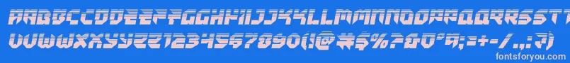 Tokyodrifterhalf Font – Pink Fonts on Blue Background
