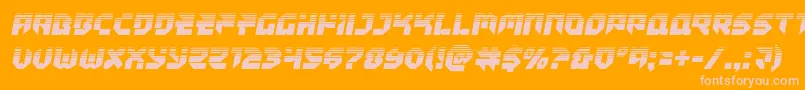 Шрифт Tokyodrifterhalf – розовые шрифты на оранжевом фоне