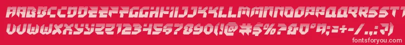 Tokyodrifterhalf Font – Pink Fonts on Red Background