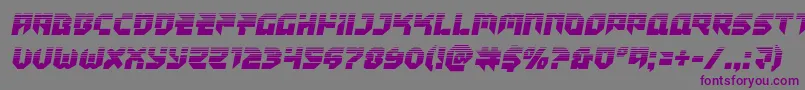 Tokyodrifterhalf Font – Purple Fonts on Gray Background