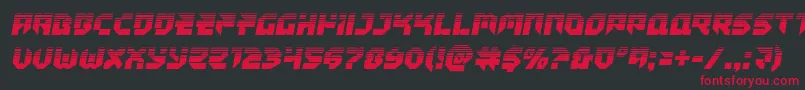 Tokyodrifterhalf Font – Red Fonts on Black Background
