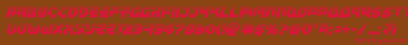 Tokyodrifterhalf Font – Red Fonts on Brown Background