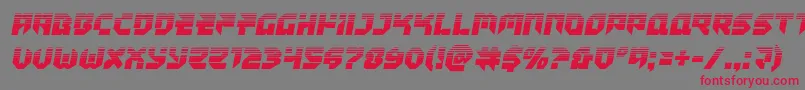 fuente Tokyodrifterhalf – Fuentes Rojas Sobre Fondo Gris
