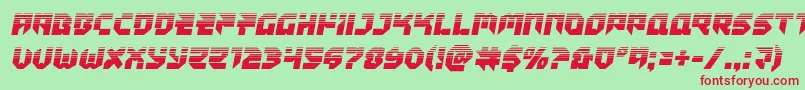 Tokyodrifterhalf Font – Red Fonts on Green Background