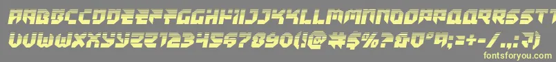Tokyodrifterhalf Font – Yellow Fonts on Gray Background