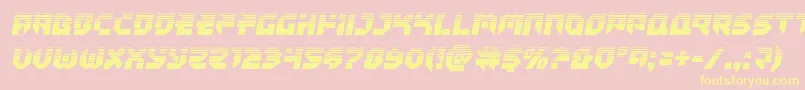 Tokyodrifterhalf Font – Yellow Fonts on Pink Background