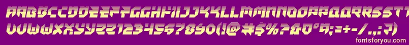 Tokyodrifterhalf Font – Yellow Fonts on Purple Background