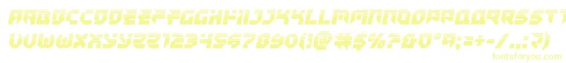 Tokyodrifterhalf Font – Yellow Fonts on White Background