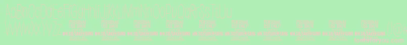SakersansthinPersonalUse Font – Pink Fonts on Green Background